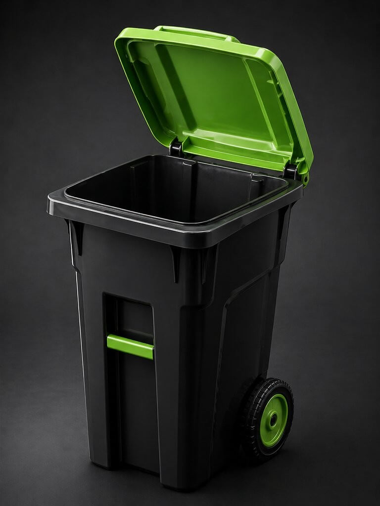 Clean trash can after 417 Clean Cans service